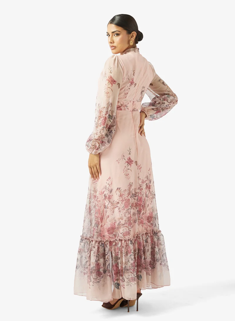 خزانة Floral Print Dress